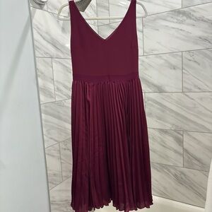 Banana Republic Deep Red Midi Dress